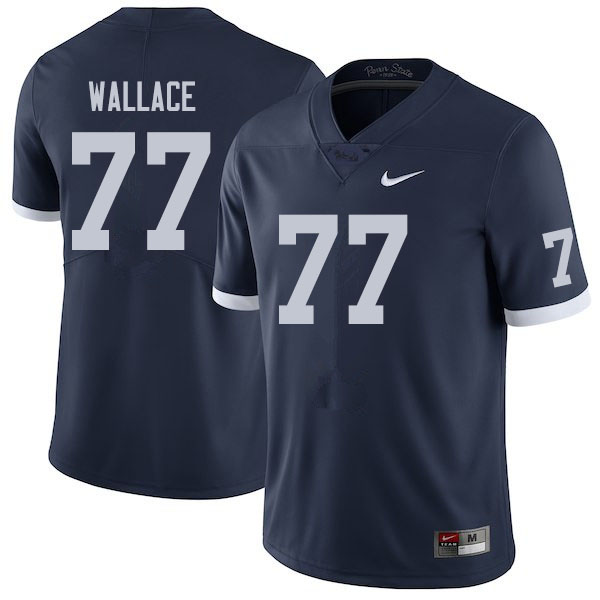 Men #79 Caedan Wallace Penn State Nittany Lions College Football Jerseys Sale-Retro - Click Image to Close